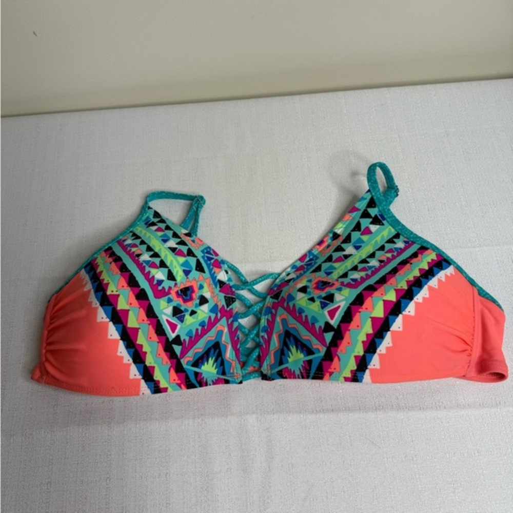 Colorful Geometric Bikini Top